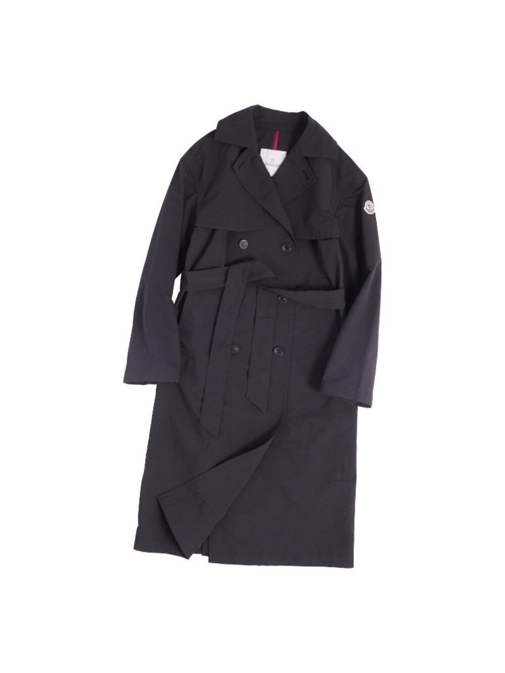 Moncler Coat Trench Stibiden Belted Black 0